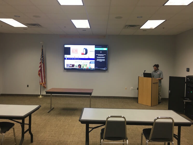 Check out this recent installation CSAV completed and how they helped NJR Home Services update their corporate meeting and training room.