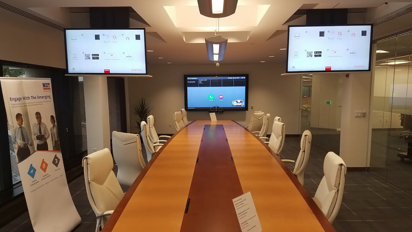 conference room setup